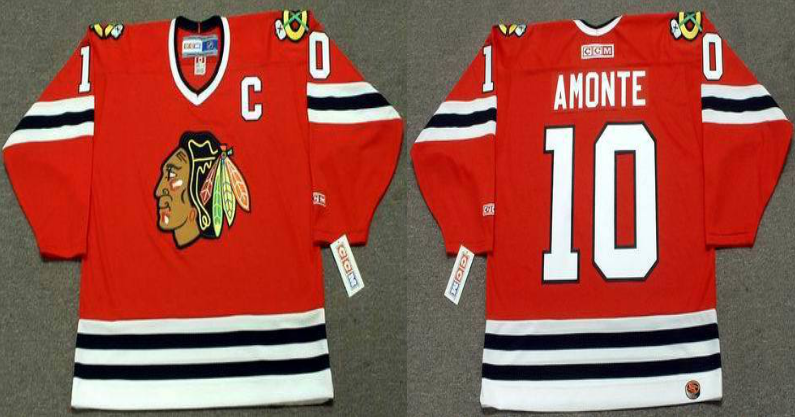 2019 Men Chicago Blackhawks 10 Amonte red CCM NHL jerseys